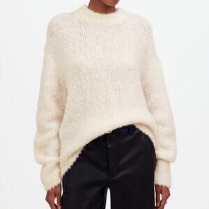 Madewell Cream Mock Neck Sweater
